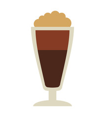 delicious coffee silhouette icon