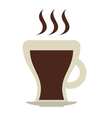 delicious coffee silhouette icon