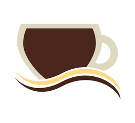 delicious coffee silhouette icon