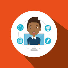 student pencil calculator laptop