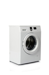 Washing machine isolated on white background