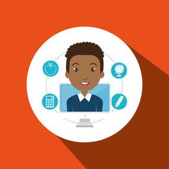 student pencil calculator laptop