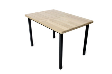 Table furniture isolated on the white