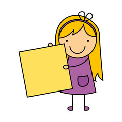 little girl smile icon