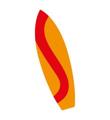 surfboard isolated on white