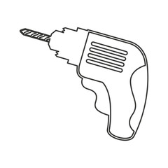 drill tool construction icon