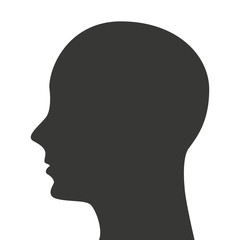 man head silhouette profile icon