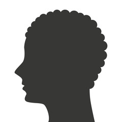 man head silhouette profile icon