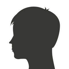 man head silhouette profile icon