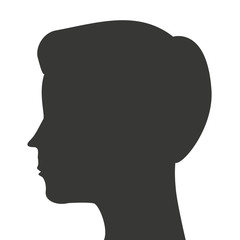 man head silhouette profile icon