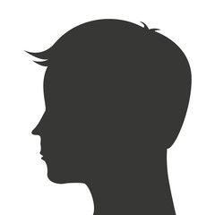 man head silhouette profile icon