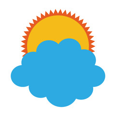 cloud and sun icon