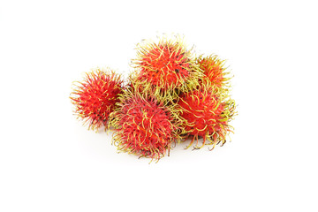 Rambutan Isolated, White Background
