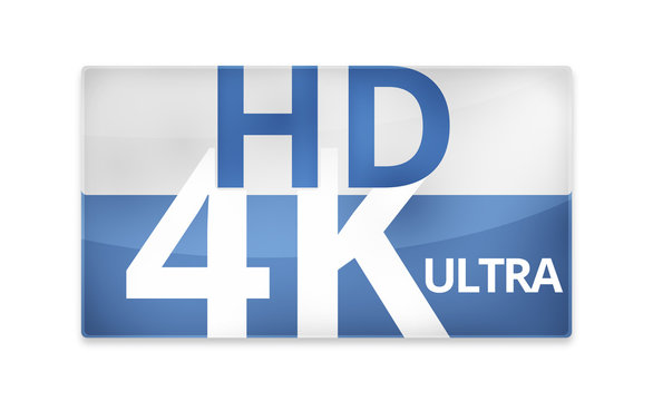 4K Ultra HD modern badge icon symbol 3D render