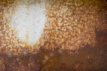 Rust on metal wall 2