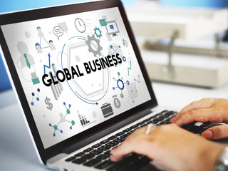 Global Business Corporate International Network Concept