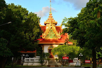 Naklejka premium Wat Thepwararam Temple in Phuket Thailand