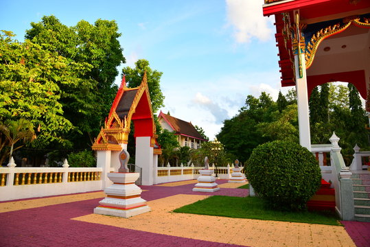 Wat Thepwararam Temple  in Phuket Thailand
