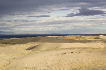 Sand dunes. Gobi Desert, Mongolia.