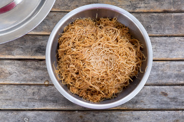 Fried noodles with soy sauce ,Thai food