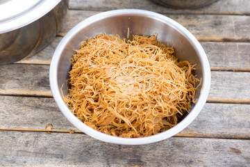 Fried noodles with soy sauce ,Thai food