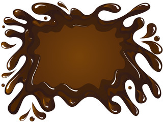 Spilled chocolate
