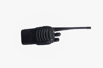 Portable radio sets isolated on white background