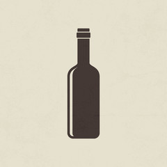Bottle of wine icon - Vector