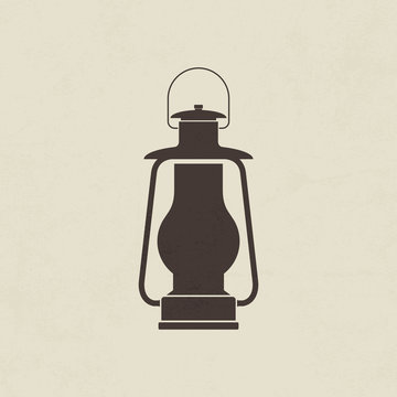 recommend clip art: Camping lantern, Oil lamp icon - Vector