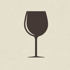 Wine glass icon - Vector