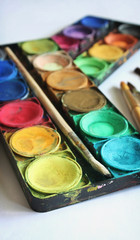 Set of color paints