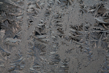 Frost on glass