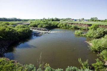 Obraz premium spring on the river