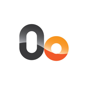 0o initial grey and orange with shine