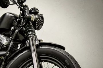 Foto auf Acrylglas Für ihn Oldtimer-Motorrad-Detail
