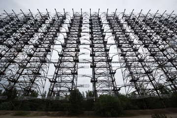 soviet duga radar in Pripyat, Chernobyl