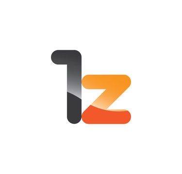 1z initial grey and orange with shine