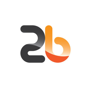 2b initial grey and orange with shine