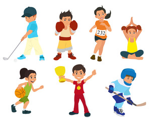 sports kids are actively involved in sports.