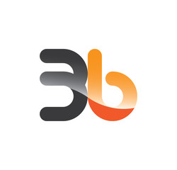 3b initial grey and orange with shine