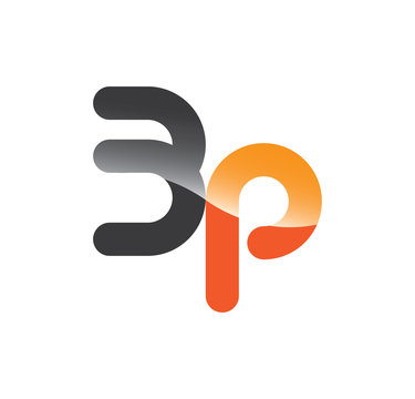 3p initial grey and orange with shine
