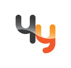 4y initial grey and orange with shine