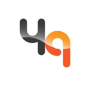 4q initial grey and orange with shine