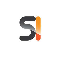 5l initial grey and orange with shine