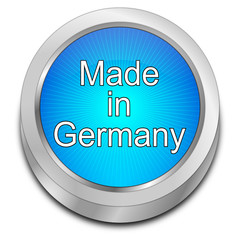 Made in Germany button - 3D illustration