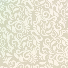 pattern in Arabic style. Intersecting curved elegant stylized le