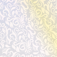 pattern in Arabic style. Intersecting curved elegant stylized le