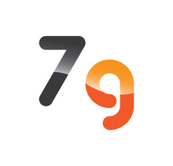 7g initial grey and orange with shine