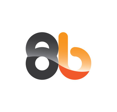 8b initial grey and orange with shine