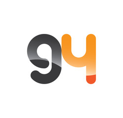 94 initial grey and orange with shine